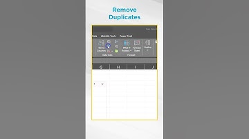 🤔 How to Remove Duplicates in Excel #Shorts #Simplilearn