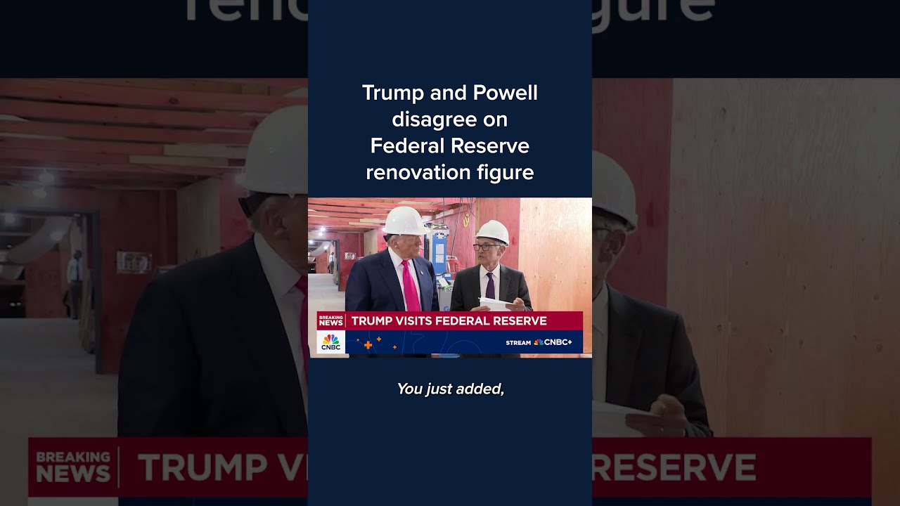 Trump And Powell Disagree On Federal Reserve Renovation Figure