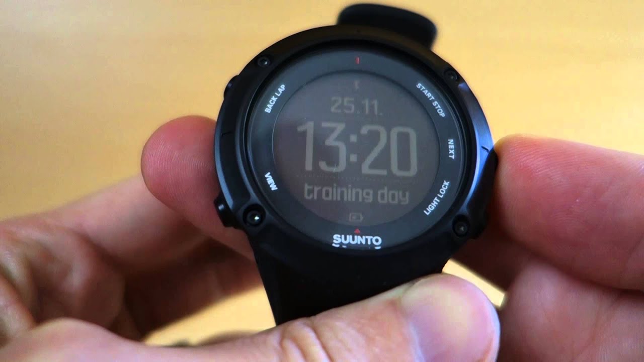 Suunto Ambit(3) Manual 4: Time Mode Display of Planned Moves - YouTube