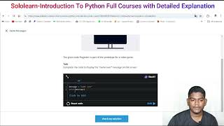 01 Game Message_Sololearn Introduction To Python Courses Practices Problem.