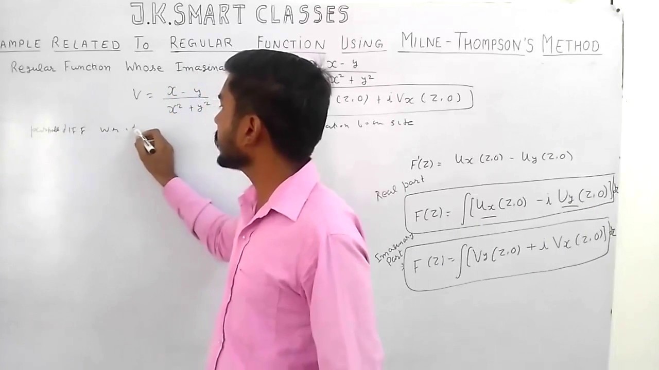 Complex Variables 4 Find Analytic Function Or Regular Function Using Complex variables 4 find analytic function or regular function using