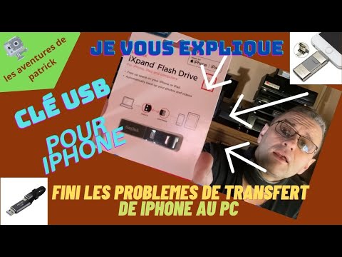 Clé USB pour transfert de fichiers vers votre IPHONE