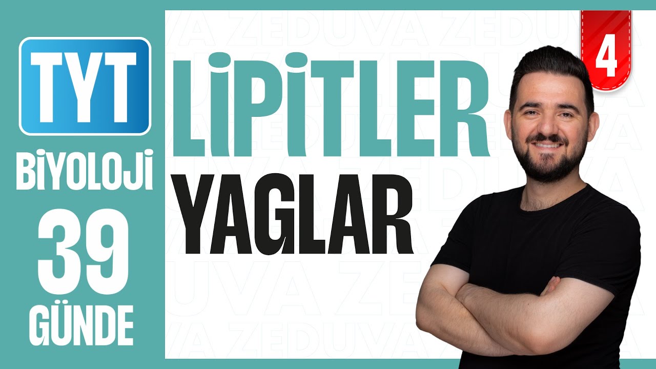 Lipitler(Yağlar) - Konu Anlatımı | 39 GÜNDE AYRINTILI TYT BİYOLOJİ KAMPI 2026-27 | 4