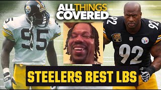 Joey Porter Sr. tries to narrow down a list for Steelers Linebacker Mount Rushmore