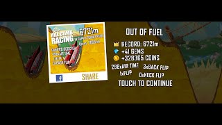 Hill Climb Racing 6721M In Super Countryside On Finger Screw No Boosters, No Pets