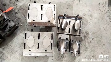 How is the Spoon and Fork Pattern be embossing by moulds?