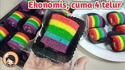 BOLU GULUNG RAINBOW MINI Kukus,super lembut - Durasi: 12.38. 