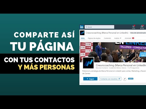 Cómo compartir pagina de empresa en linkedin a tus contactos