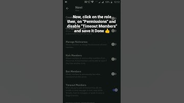 How to disable Timeout Members permission in a role in Discord Mobile #roduz #discord #howto #roles