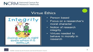 What are qualitative research ethics? by Dr Rose Wiles