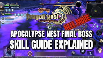 Apocalypse s3 skill guide explained | Dragon Nest: Rebirth of Legend