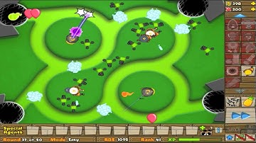 BTD5 Deluxe: Pool Table Beating on Easy Mode | JeromeASF