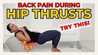 Best Tricks for Back Pain During Hip Thrust