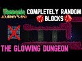 Terraria with random block types: The Glowing Dungeon