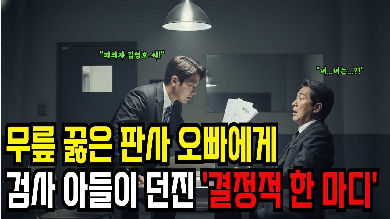 판사 됐다고 여동생 버린 오빠, 뇌물죄로 잡혀갔는데 담당 검사가 '버린 조카'였습니다 (충격 실화)