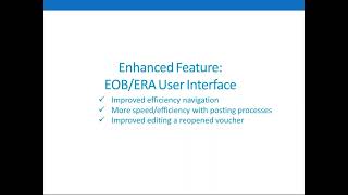 Dashboard Tabular view, EOB, ERA