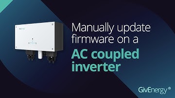 How To Manually Update Firmware - AC Coupled Inverter