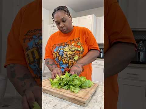 Making A Quick Little Salad 