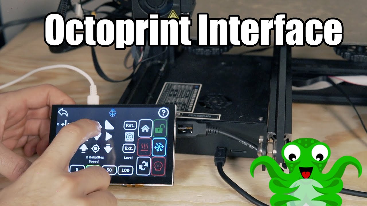 BIGTREETECH PI TFT50 Octoprint Touchscreen Install & First Look