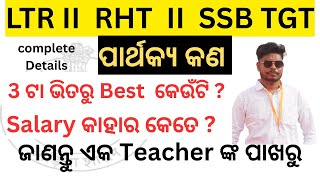 LTR vs RHT vs SSB TGT: Which is the Best Teaching Job in Odisha