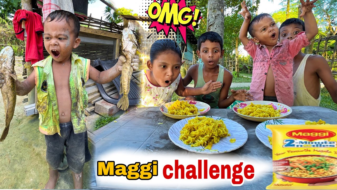 Maggi challenge😁//কোন জিকিল আজি চাওঁক 😍//Guti Assames vlog