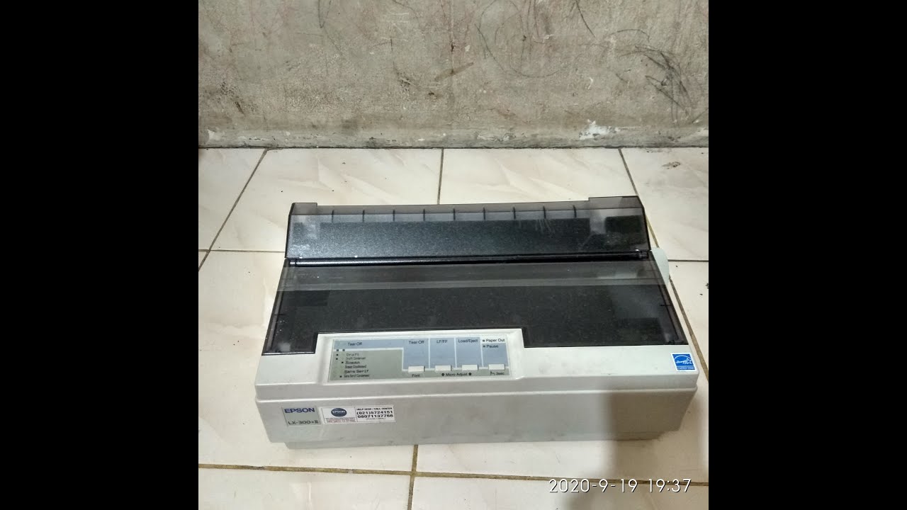 Cara test manual epson lx300+II printer 