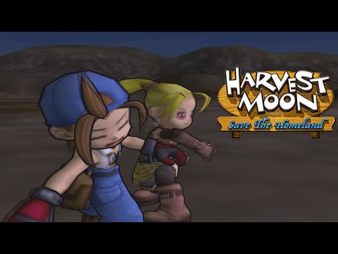 Harvest Moon Save the homeland - Gwen punches player (horse death)