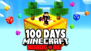 I Survived 100 Days on LUCKY BLOCK ISLAND in Minecraft Hardcore