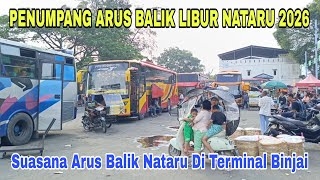 Download Lagu Penumpang Arus Balik Libur Nataru Kembali Ramai Di Terminal Binjai.  MP3