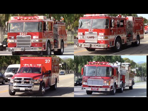 (Tone Out) LAFD Light Force 37, Engine 37 & Rescue 37
