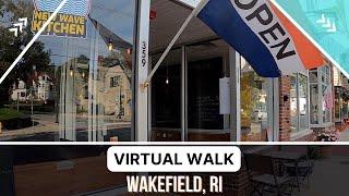 Hidden Rhode Island Village - Wakefield, South Kingston, RI - Main Street Town Background Ambiance