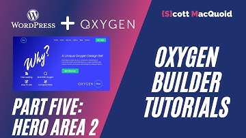Hero Area 2   Building WordPress Websites using Oxygen Builder Part 5
