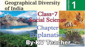 (PART-1) Geographical Diversity of India / Class-7 Social Science (SSt) Chapter-1 Explanation