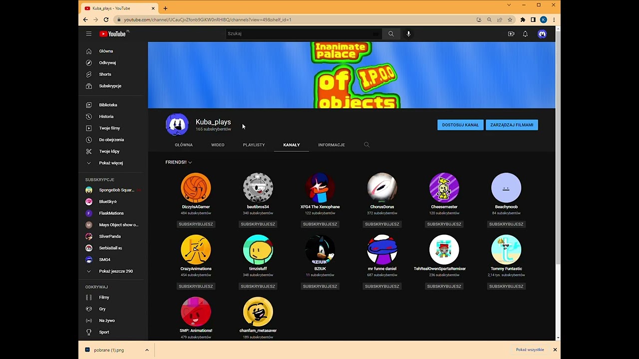 My friends list! YouTube