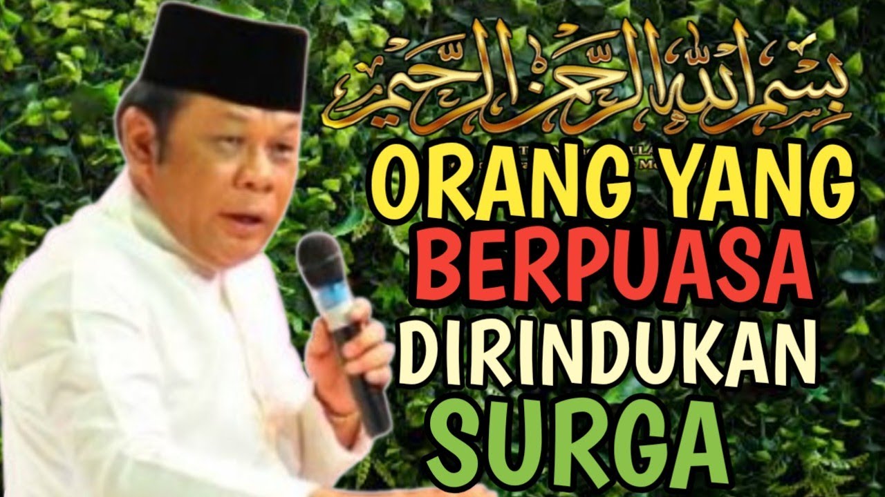 SURGA MERINDUKAN ORANG YANG BERPUASA