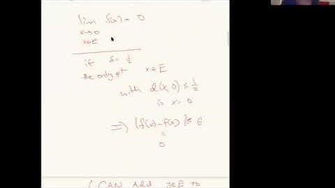 Lecture: Week 6 Monday, part 1: Limit value of function