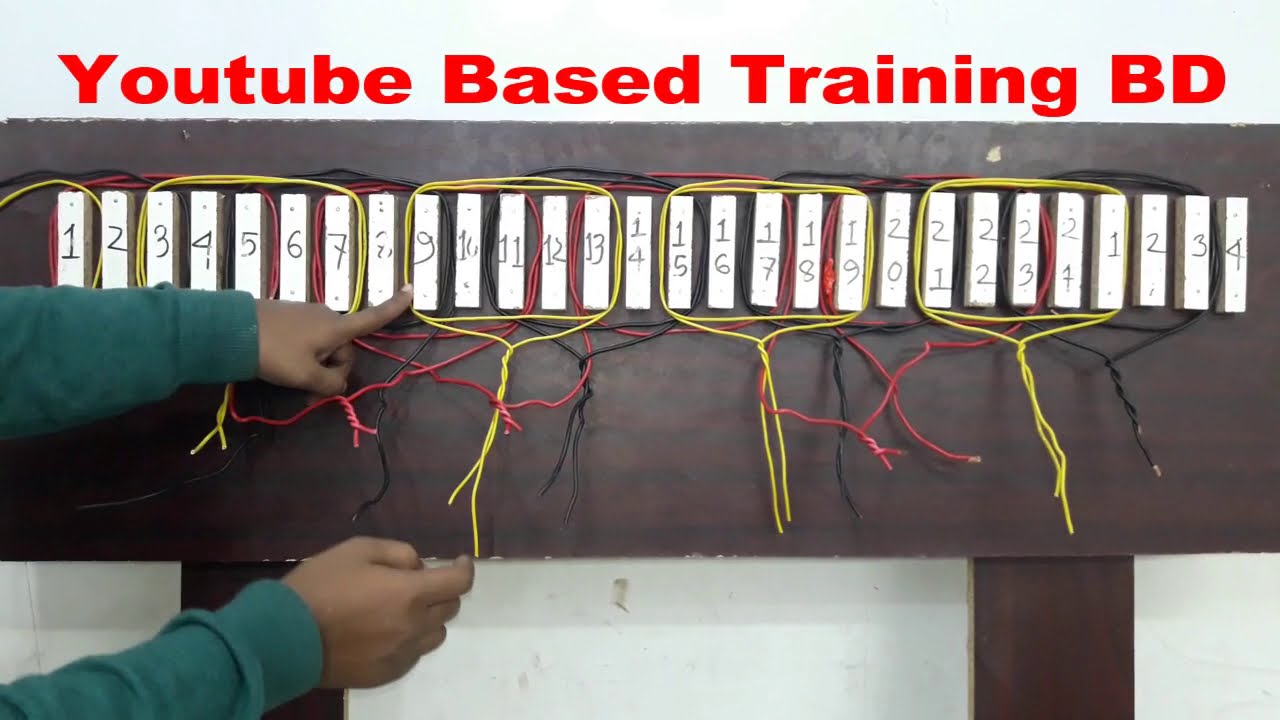 Motor rewinding project.Easy learn motor winding. three phase induction