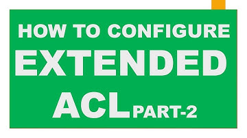 How to configure Extended Access Control List in Tamil Part-2
