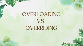 Overloading vs Overriding in Java | What’s the Difference? | OOP Tutorial in Hindi
