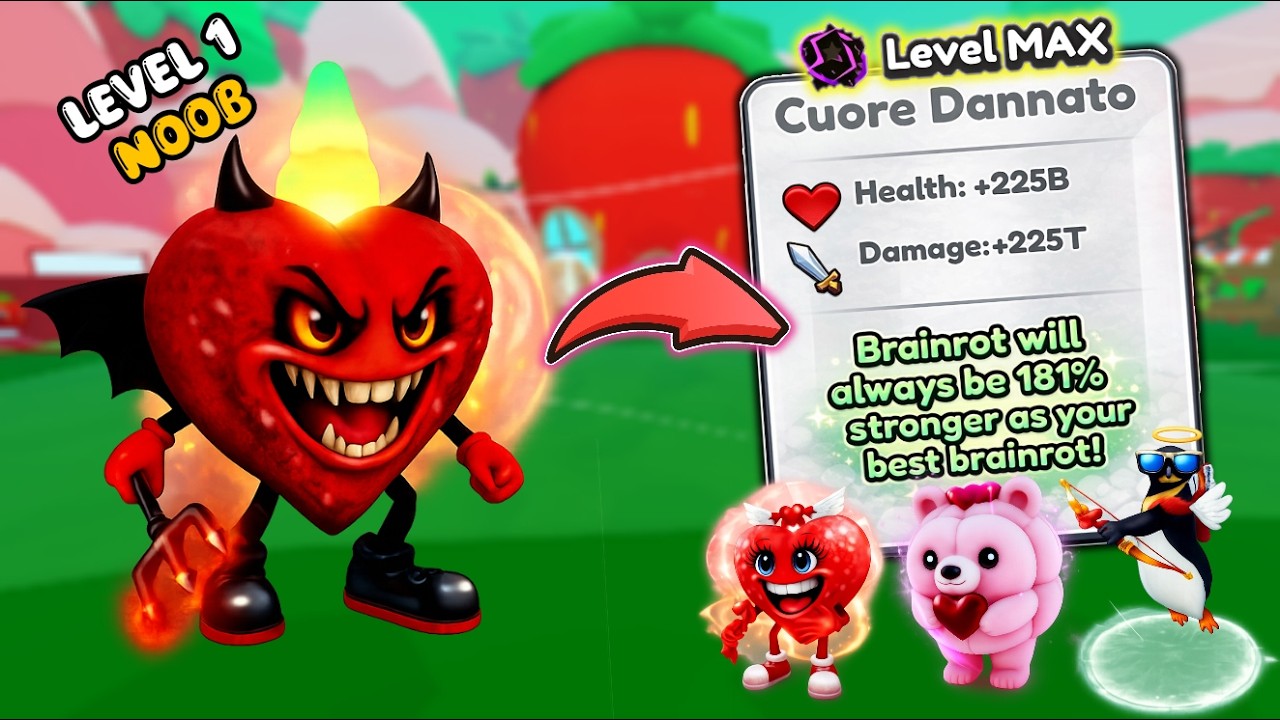 Как разблокировать 4 новых секрета ко Дню святого Валентина в Brainrot Evolution Roblox — Обновле...