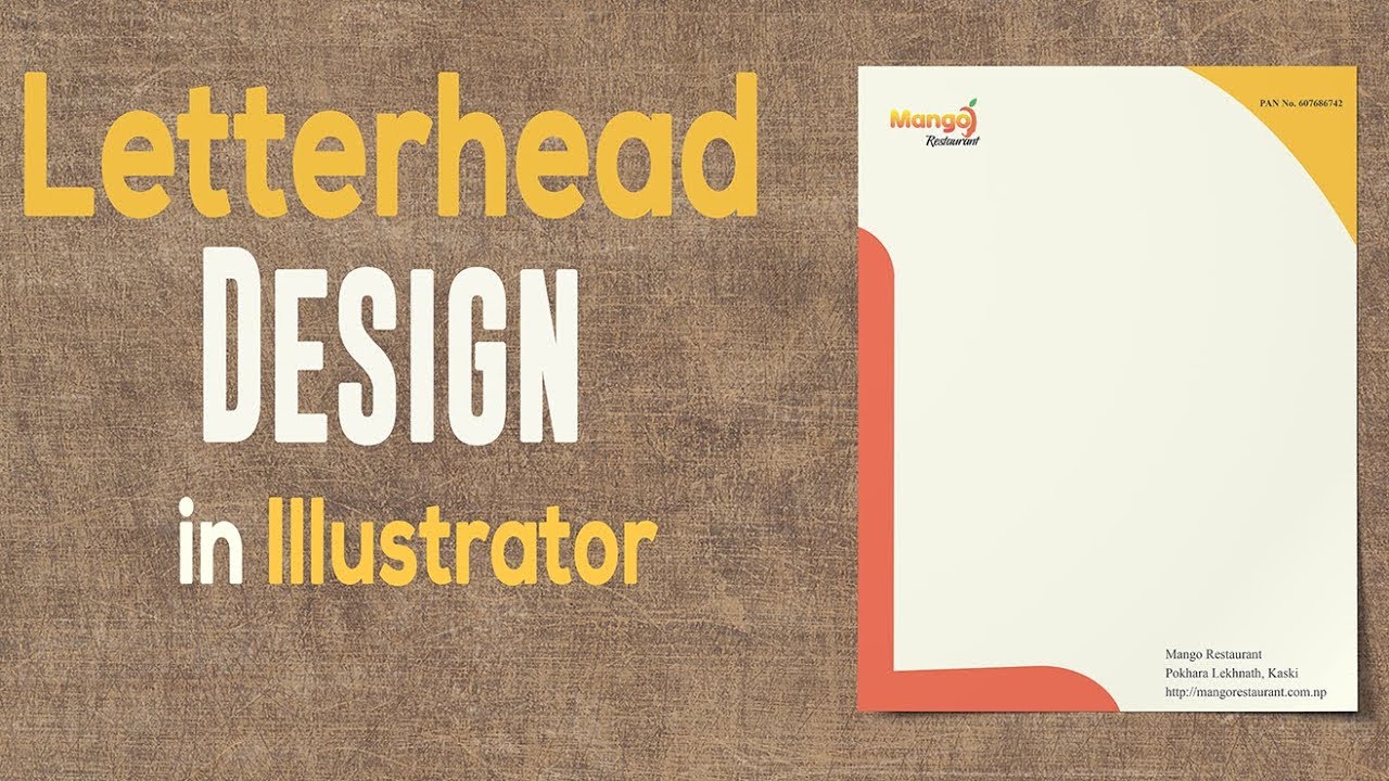 Letter Pad Design - Adobe Illustrator