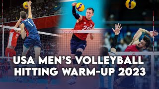 USA Men’s Volleyball 2023 Hitting Warm-Up