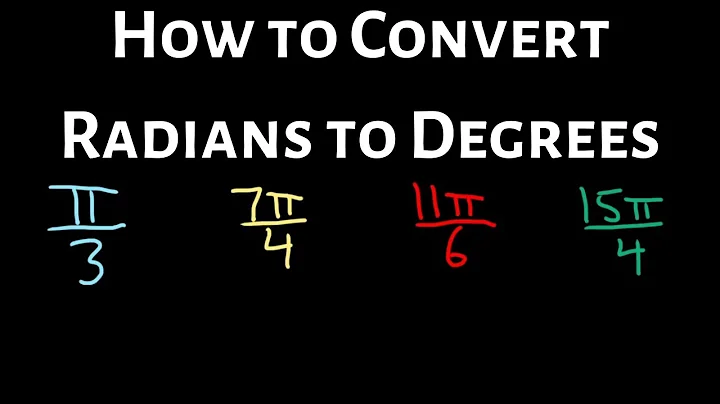 How to Convert Radians to Degrees (Several Examples)