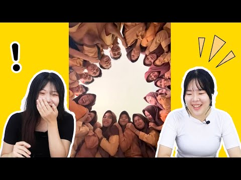 Siswa Korea begitu cemburu dengan suasana bebas | Korean React to Indonesian school TIKTOK