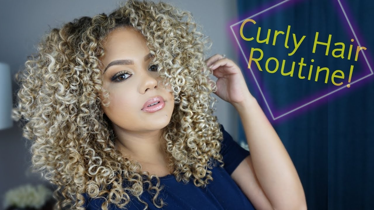 Curly Hair Routine / Step by Step Tutorial - YouTube