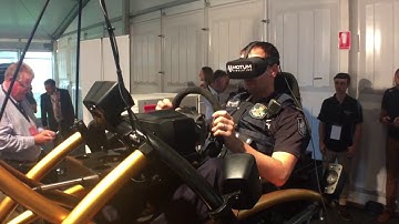 VR (OCULUS RIFT) PROFESSIONAL MOTION RACING SIMULATOR  @ Myriad Festival