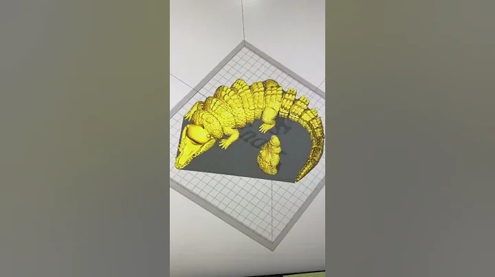 3d printing articulating crocodile