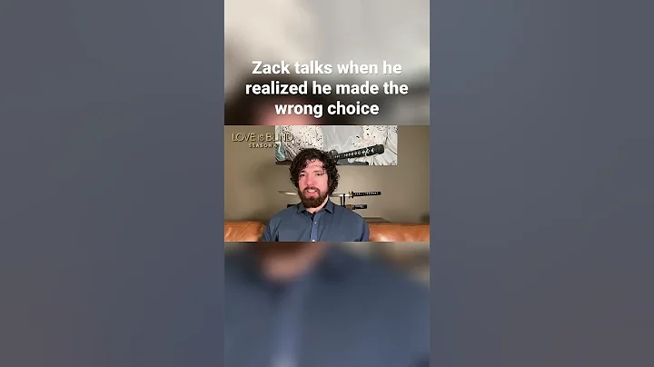 #LoveIsBlind Season 4 Zack talks picking the wrong girl. | #Netflix #realitytv