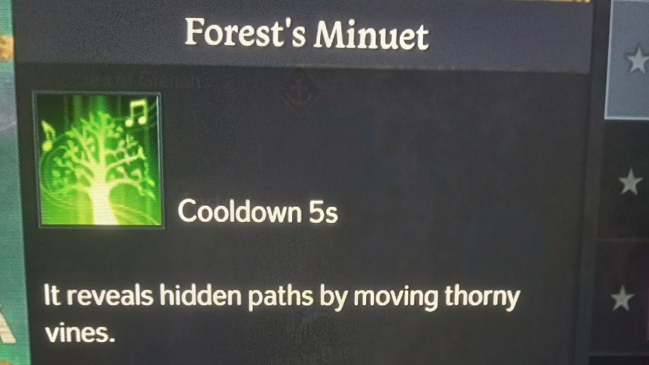 Lost ark forest minuet song 3 important steps