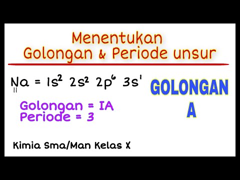 Video: Unsur apakah yang termasuk golongan 6 periode 2?